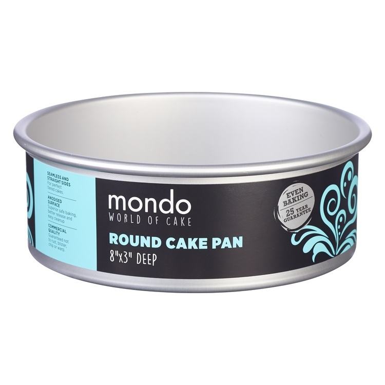 Mondo Pro Round Cake Pan Silver