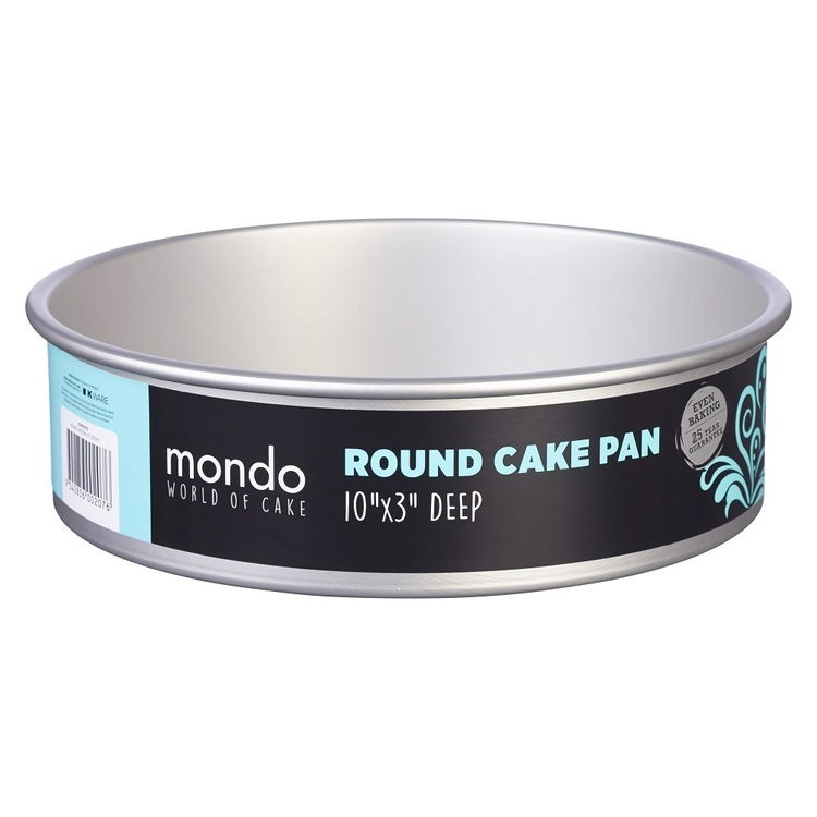 Mondo Pro Round Cake Pan Silver 8 in