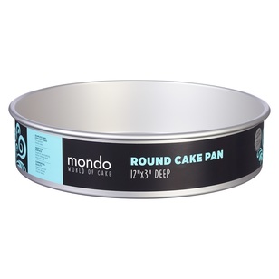 Mondo Pro Round Cake Pan Silver 8 in