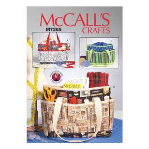 McCall's Sewing Pattern M7265 Project Totes White