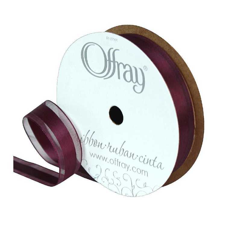 Offray Garbo Ribbon Burgundy