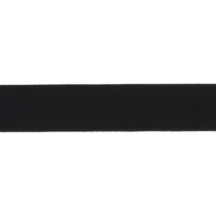 Berisfords Swiss Velvet Ribbon Black