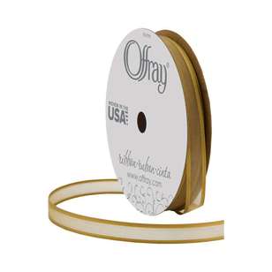 Offray Dancer Ribbon Antique Gold 7 mm x 2.7 m