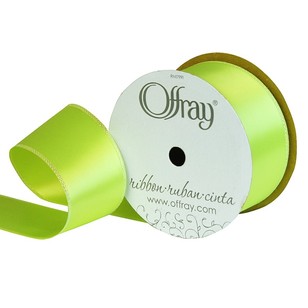 Offray Olivia Ribbon Neon Green 15 mm x 2.7 m