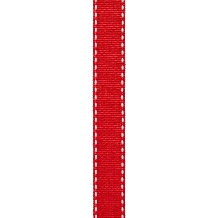 Red Ribbon Side Offray Side Saddle Ribbon Red