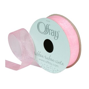 Offray Sheer Ribbon Offray Simply Sheer Ribbon Light Pink | Spotlight Australia