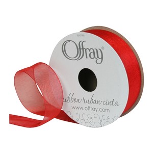 Offray Sheer Ribbon Offray Simply Sheer Ribbon Red | Spotlight Australia