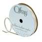 Offray Double Face Satin Ribbon Antique White 3 mm x 2.7 m