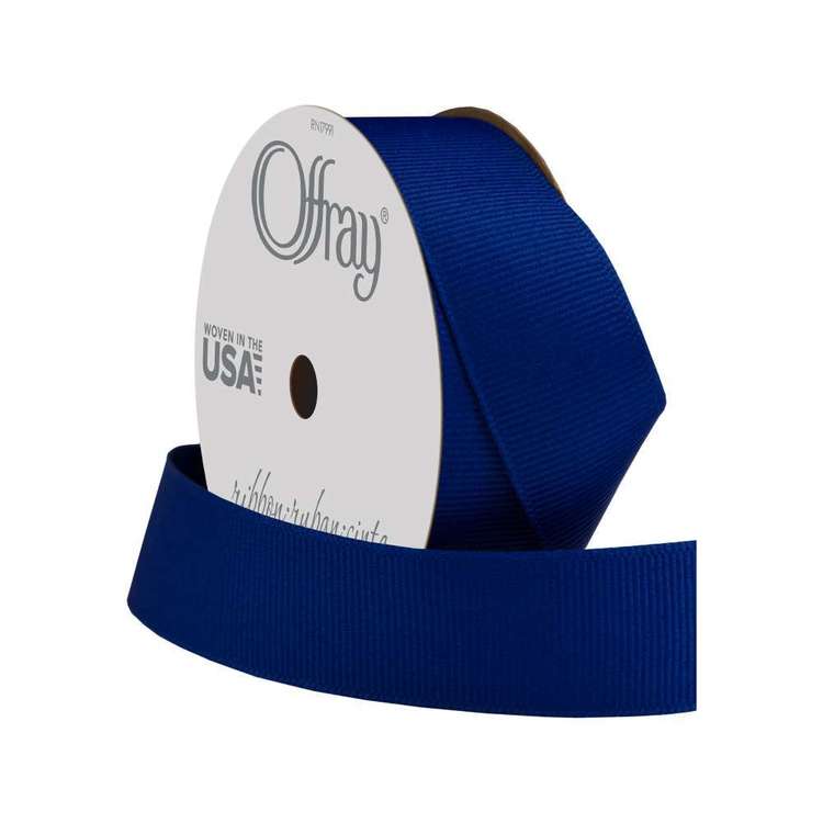Offray Grosgrain Ribbon Centre Blue