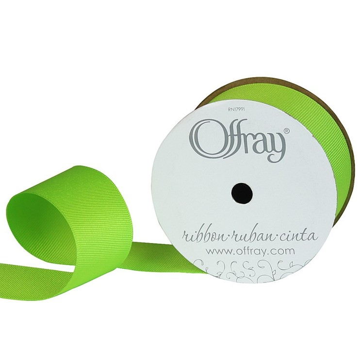 Offray Grosgrain Ribbon New Chartreuse