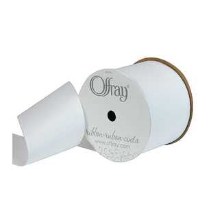 Offray Grosgrain Ribbon White 38 mm x 2.7 m