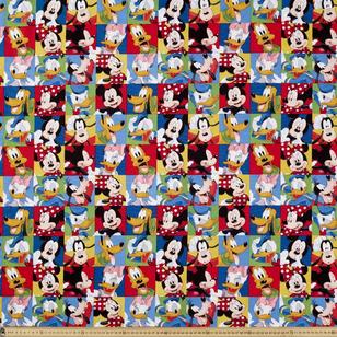 Disney Mickey Mouse All The Gang Fabric Multicoloured 112 cm