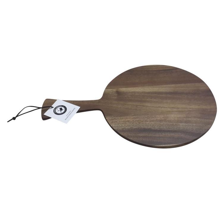 Culinary Co Acacia Wood Round Paddle Board Natural