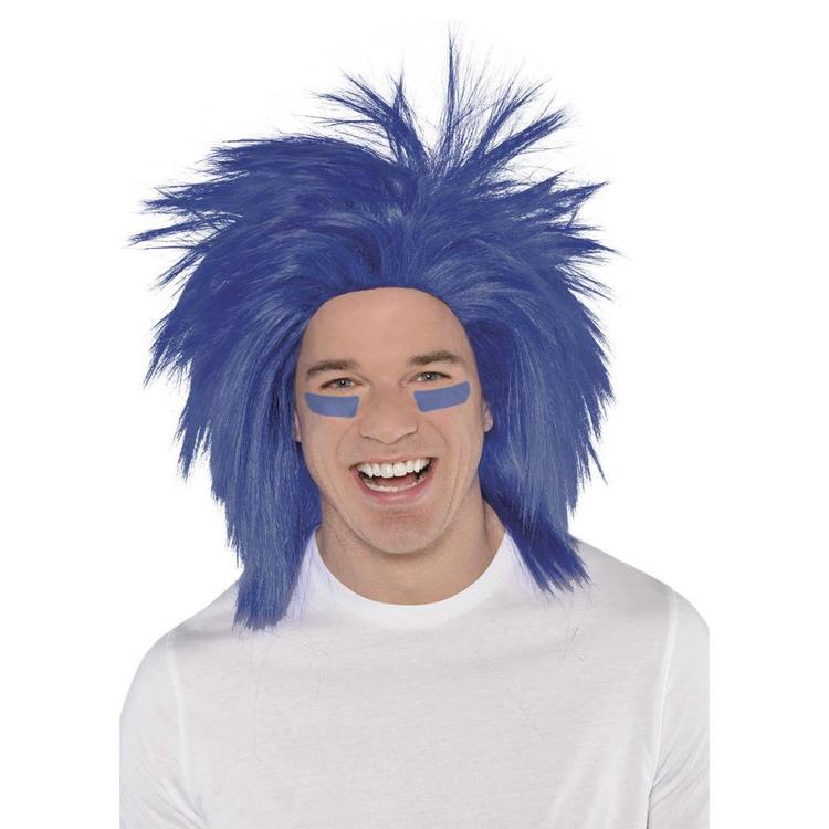 Amscan Supporter Crazy Wig Blue