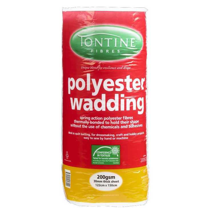 Tontine Pre-Packed Wadding 200g White 122 x 150 cm