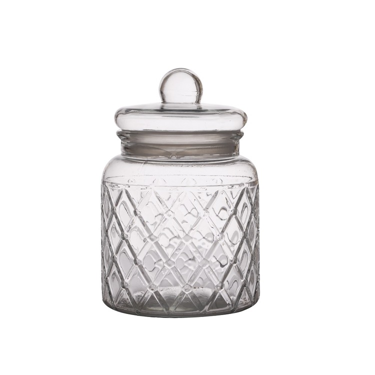 Casa Domani Trellis Storage Jar Clear