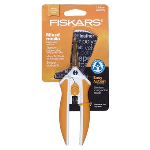 Fiskars Easy Act Titanium Micro-Tip Scissors Multicoloured