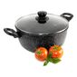 Equip Marble Casserole Pot With Lid Black