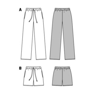 Burda 6735 Misses' Pants Pattern White 8 - 20