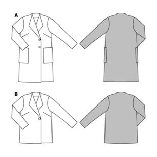 Burda 6736 Misses' Jackets and Coats Pattern White 8 - 20