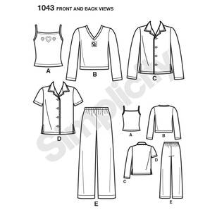 Simplicity Pattern 1043 Child's Girls' & Boys' Separates