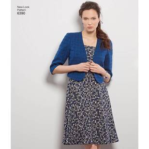 New Look Pattern 6390 Misses' Dresses With Full Skirt & Bolero