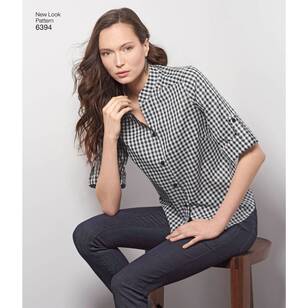 New Look Pattern 6394 Misses' Button Front Tops