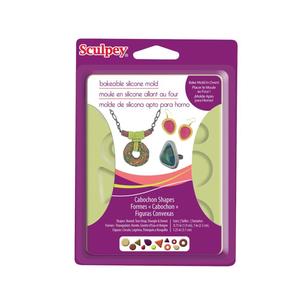 Sculpey Silicone Cabochon Shapes Mould Green