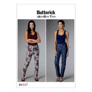Butterick Sewing Pattern B6327 Misses' Tapered Pants White