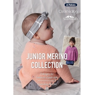 Patons Junior Merino Collection Pattern Book White A4