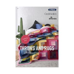 Patons Throws And Rugs Pattern Book White A4
