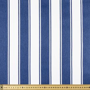 Stripe Cotton Canvas Indigo 150 cm