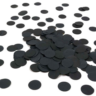 Five Star Paper Circles Confetti Black 15 g