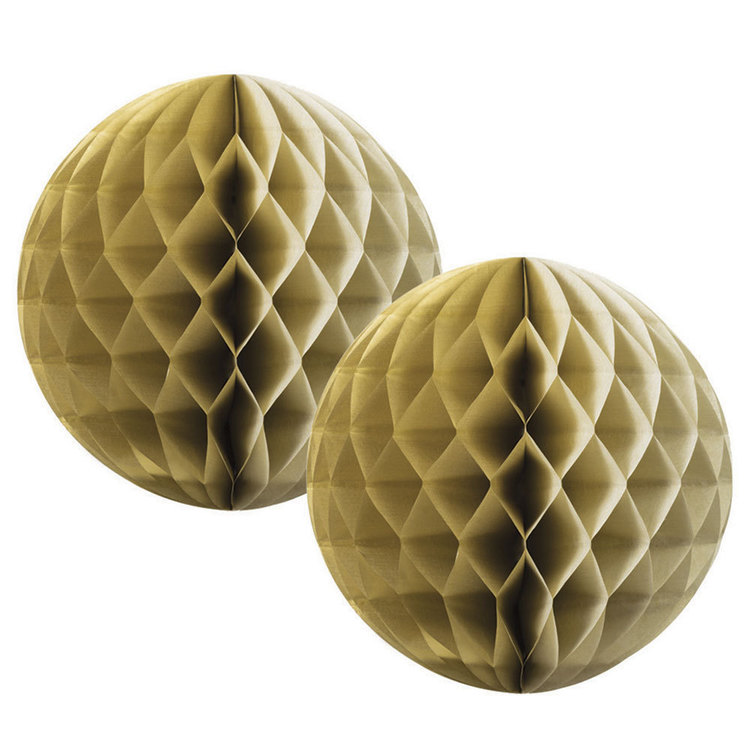 Five Star Honeycomb 15cm Ball Metallic Gold 25 cm