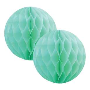Five Star Honeycomb Ball 2 Pack Mint Green 15 cm