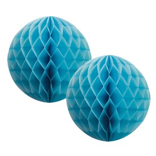 Five Star Honeycomb Ball Pastel Blue 15 cm