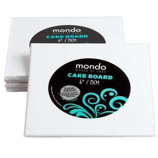 Mondo Square Cake Board White
