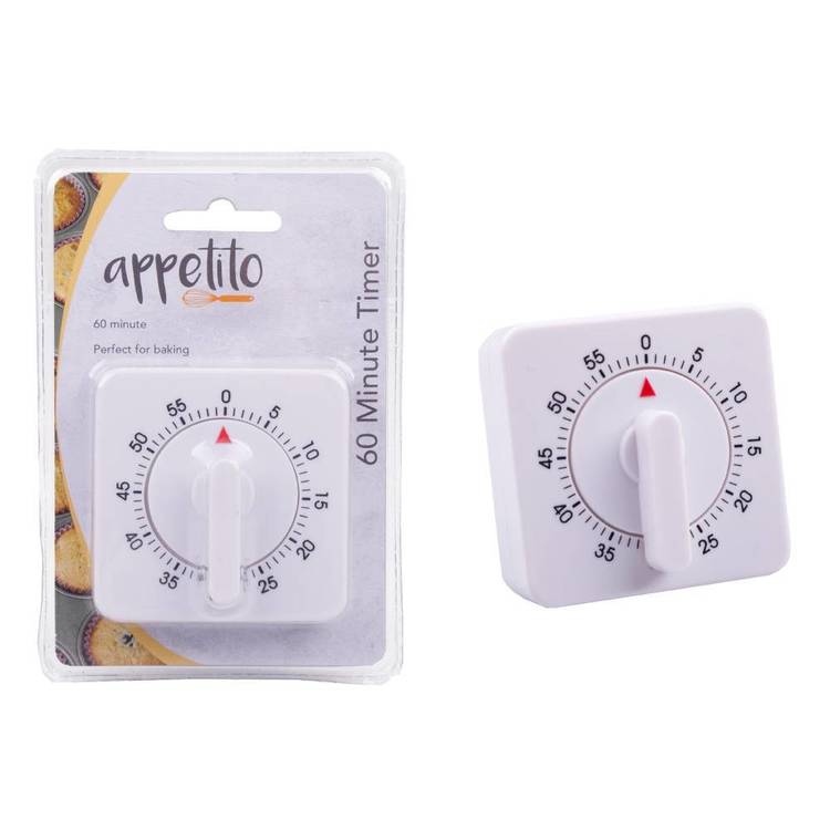 Appetito 60 Minute Square Timer Multicoloured