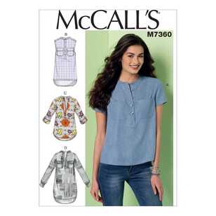 McCall's Pattern M7360 Misses' Henley Tops