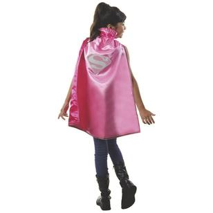 DC Comics Supergirl Pink Cape Pink 6+ Years