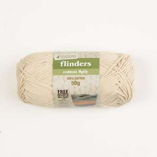 4 Seasons Flinders Cotton 8Ply Yarn 50 g Natural 50 g
