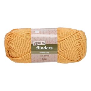4 Seasons Flinders Cotton 8Ply Yarn 50 g Tumeric 50 g