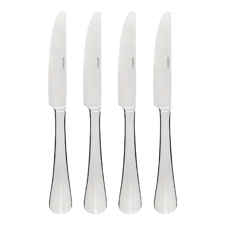 Wiltshire Baguette Table Knife 4 Piece Silver