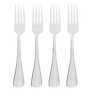 Wiltshire Baguette Table Fork 4 Piece Silver