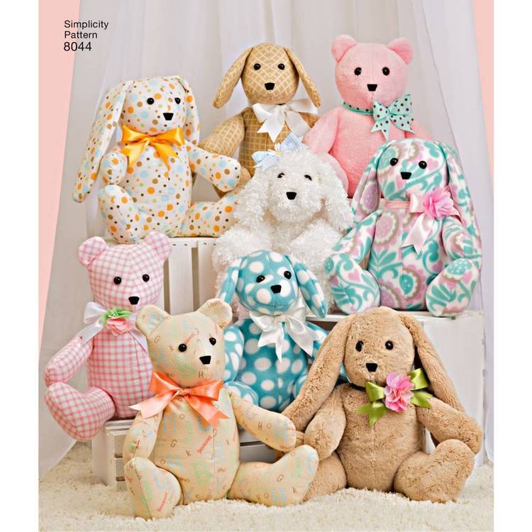 Simplicity Pattern 8044 Two Pattern Piece Stuffed Animals simplicity-pattern-8044-two-pattern-piece-stuffed-animals