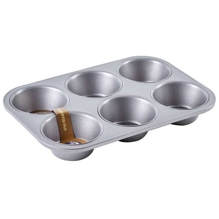 Kate's Kitchen 6 Cup Texas Muffin Pan Grey 6 Cup
