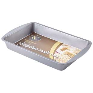 Kate's Kitchen Oblong Cake Pan Grey 33 x 22 cm