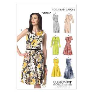 Vogue Pattern V9167 Misses' Notch-Neck Princess-Seam Dresses