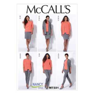 McCall's Pattern M7331 Misses' Cardigan