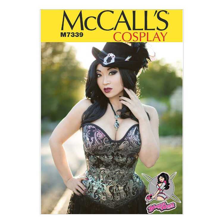 McCall's Pattern M7339 Misses' Over Bust & Under Bust Corsets by Yaya Han